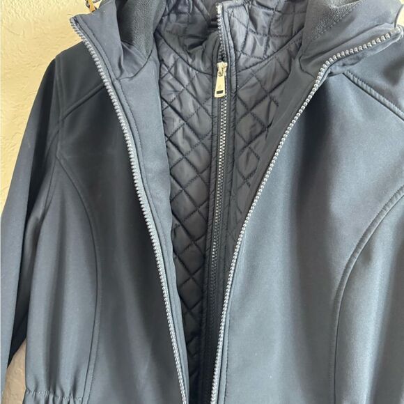Lauren Ralph Lauren Quilted Bib Hooded Softshell Jacket Size M - Picture 5 of 16